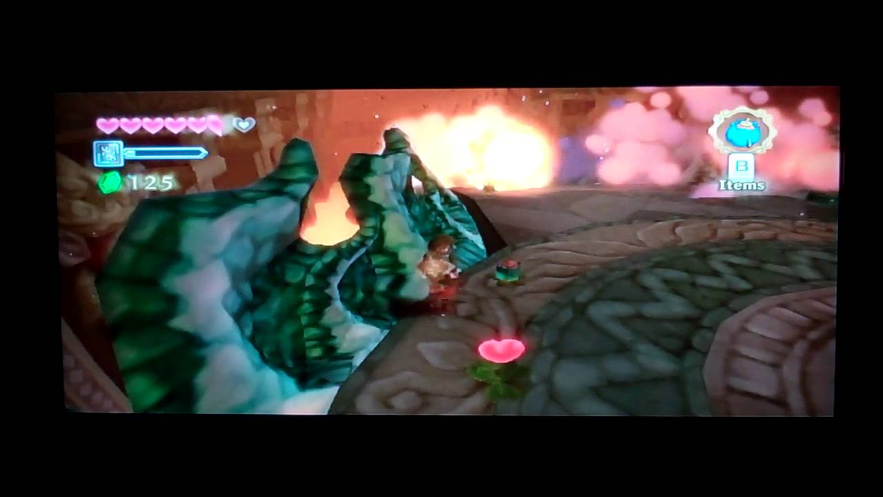 Zelda Skyward Sword Fire Temple Boss Key And Boss Scaladra - YouTube