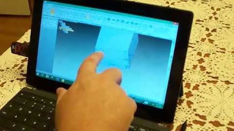 Solid Edge ST7 on Microsoft Surface Pro