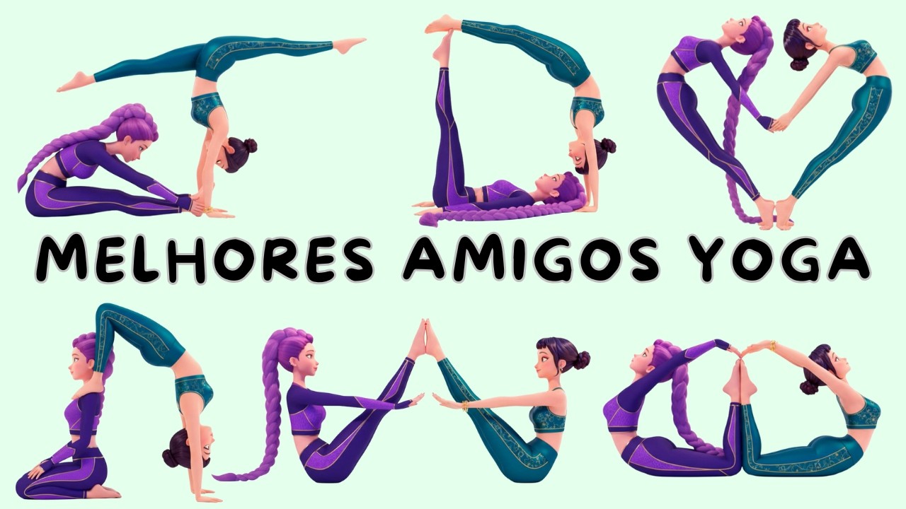 Kpop demon Hunters | Rumi & Zoey | Yoga em Dupla para Força e Equilíbrio