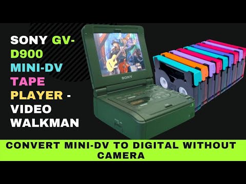 Sony GV-D900 mini-DV Cassette Player - Video Walkman: mini DV to Digital without Camcorder