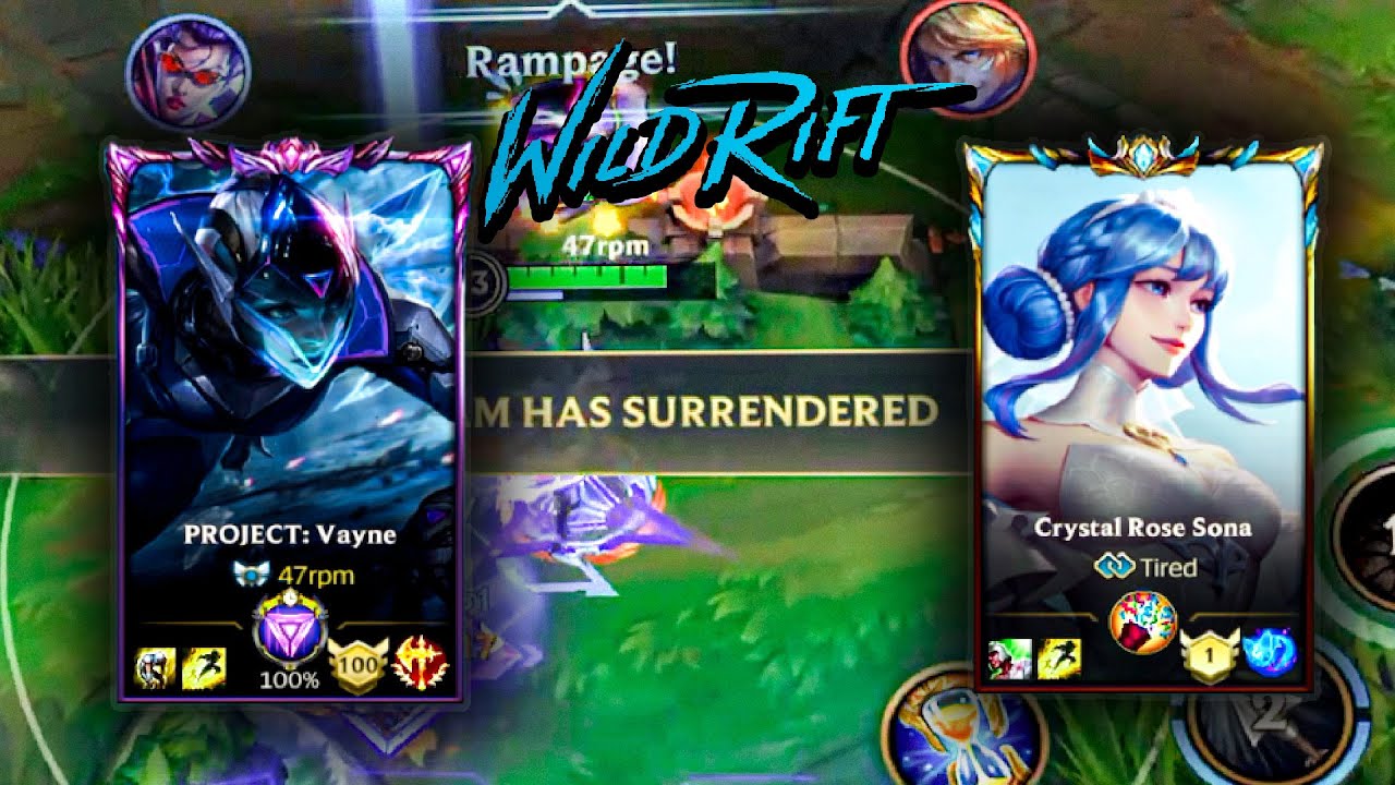 TOP SERVER VAYNE RANDOMLY SUPPORTED BY TOP 1 SERVER SONA | BEST DUO LANE GAMEPLAY | WILD RIFT