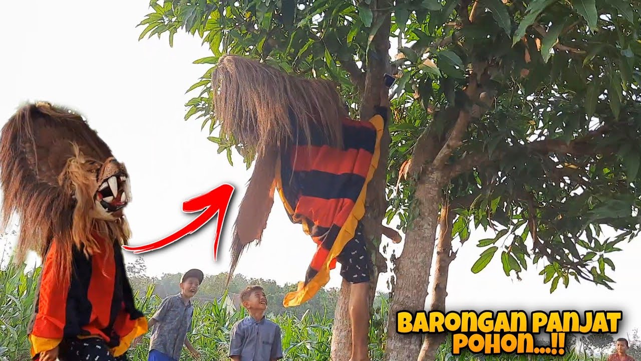 Barongan panjat pohon !! Arak arakan barongan blora SINGO LODRO MUSTIKASARI desa bacem