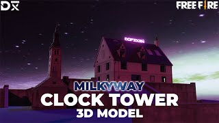 3D Model CLOCK TOWER + OBJ | Free Fire screenshot 3