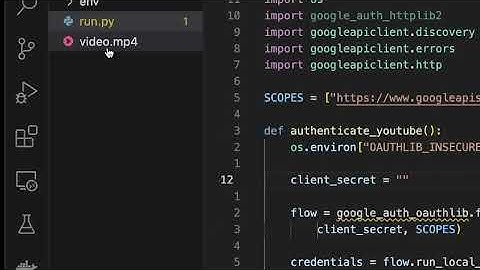 Upload videos automatically on YouTube using Python and YouTube API V3 #youtubebot