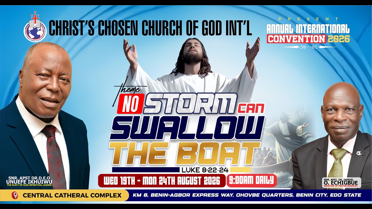 ANNUAL INTERNATIONAL CONVENTION 20206 || NO STORM CAN SWALLOW THE BOAT || SUNDAY THANKSGIVING