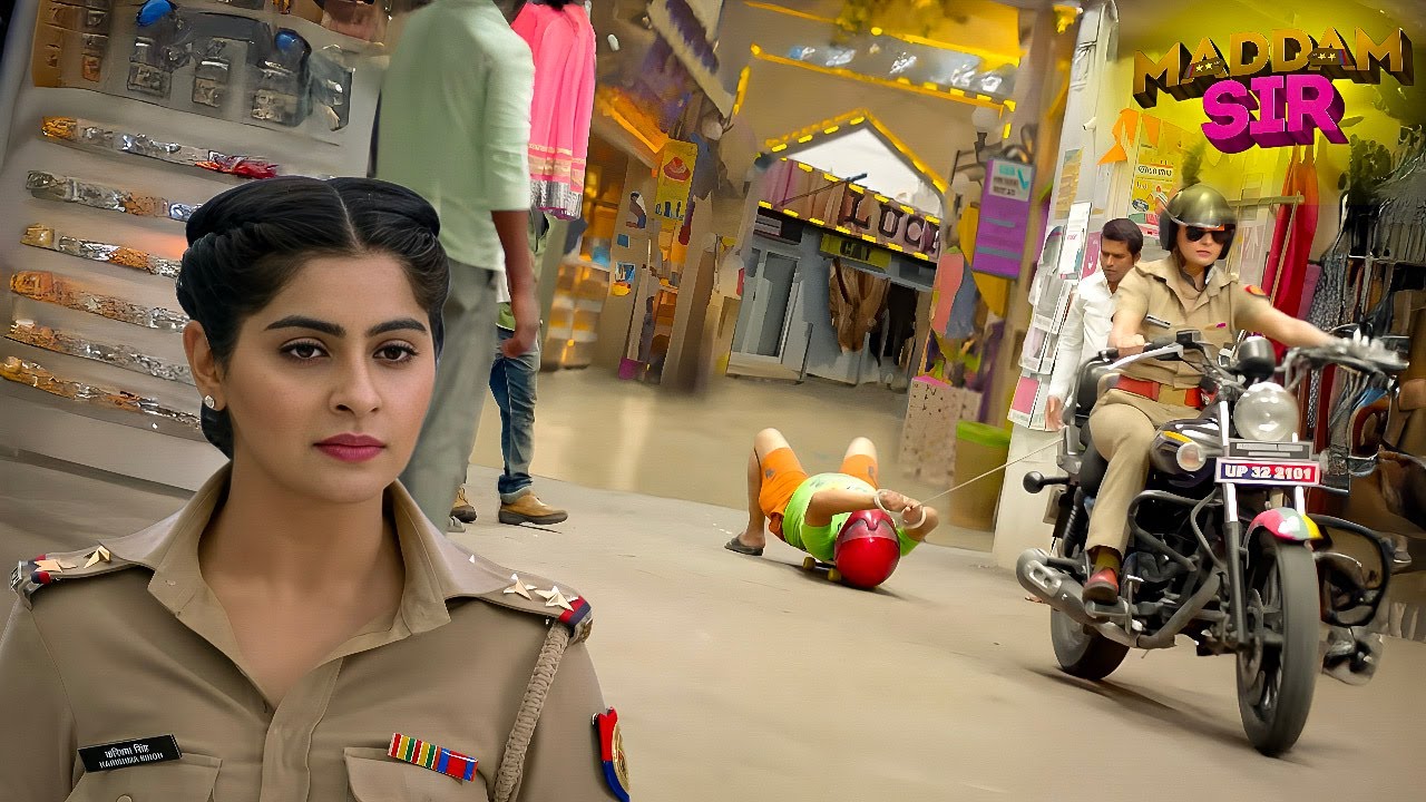 कृष्मा सिंह लेके आईं मुजरिम को, बाइक से घसीटते हुए || MADAM SIR  NEW EPISODE ||