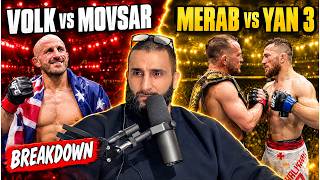Volk vs Movsar & Merab vs Yan 3 Post-Fight Analysis - Coach Zahabi AMA 269