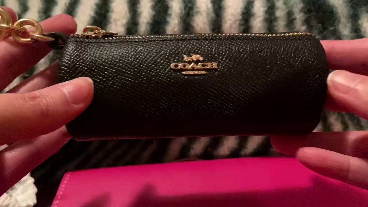 Coach mini pouch bag charm YouTube