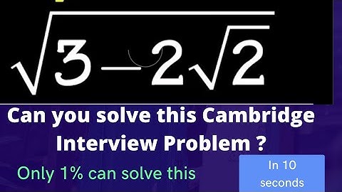 Cambridge Interview Question|Math shortcut tricks for competitive exams| Sat and GRE Math question