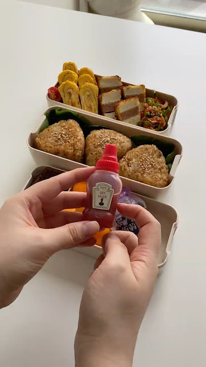 Membuat makanan bertahan hidup selama 15 jam untuk pacar saya👨‍💼🍱 #asmr #lunchbox #bento #cooking #food