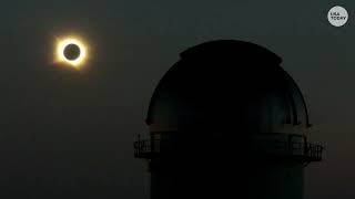 Totality reached! Watch the 2026 solar eclipse cast an observatory into darkness in Spain