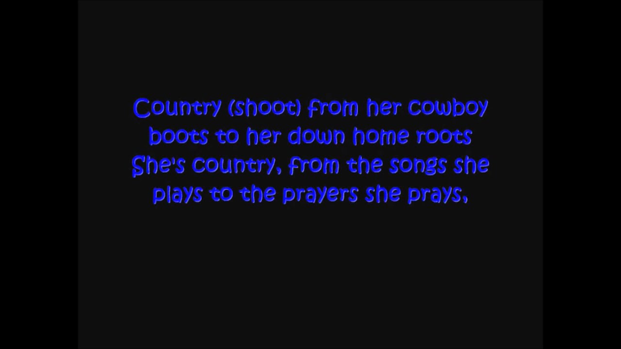 Jason Aldean Shes Country With Lyrics Youtube
