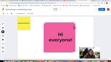 Google Jamboard Word Cloud Activity Video