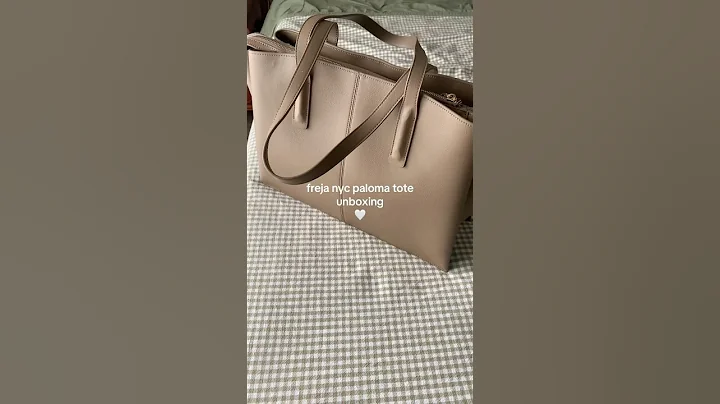 my new work bag 🤍 freja paloma tote in taupe #freja #workbag #purse #unboxing #fashion