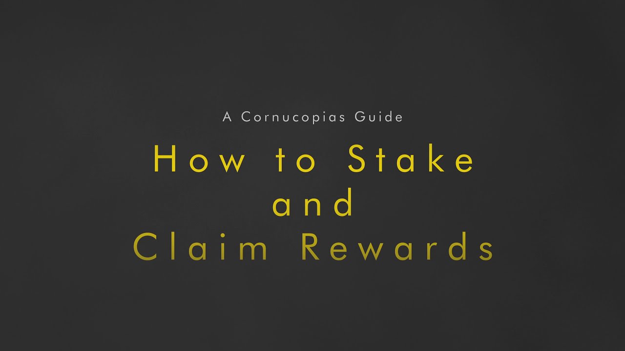 How to Stake Cornucopias Land & Domes and Claim Rewards