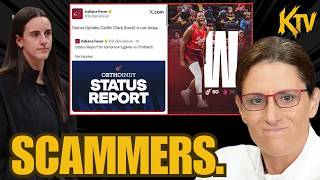 THIEVES Indiana Fever SCAM FANS LYING about Caitlin Clark Injury SHE MUST LEAVE Portland Fire STINK