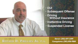 Vintage Ron Phillips ~ Traffic Violations and DUI in Delaware