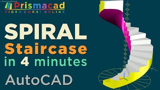 How to build a Spiral staircase with AutoCAD in few minutes - Architecture Modelling a Helix Staircase with Autocad. Watch the entire course at http://www.prismacad.it Autocad in Music.