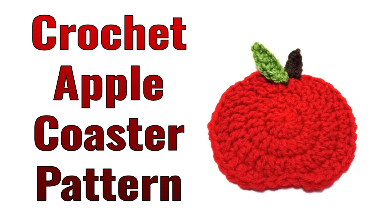 How to Crochet an Apple Coaster
