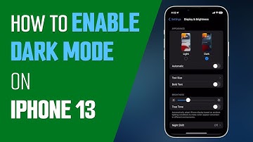 How To Enable or Turn On Dark Mode On iPhone 13