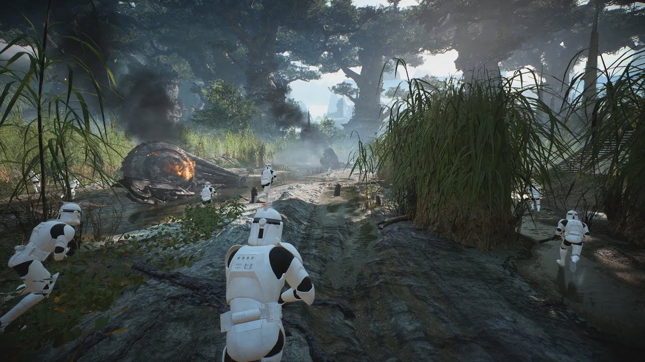 Star Wars Battlefront II Clone Troopers Vs Rebels Kashyyyk Supremacy Ai ...