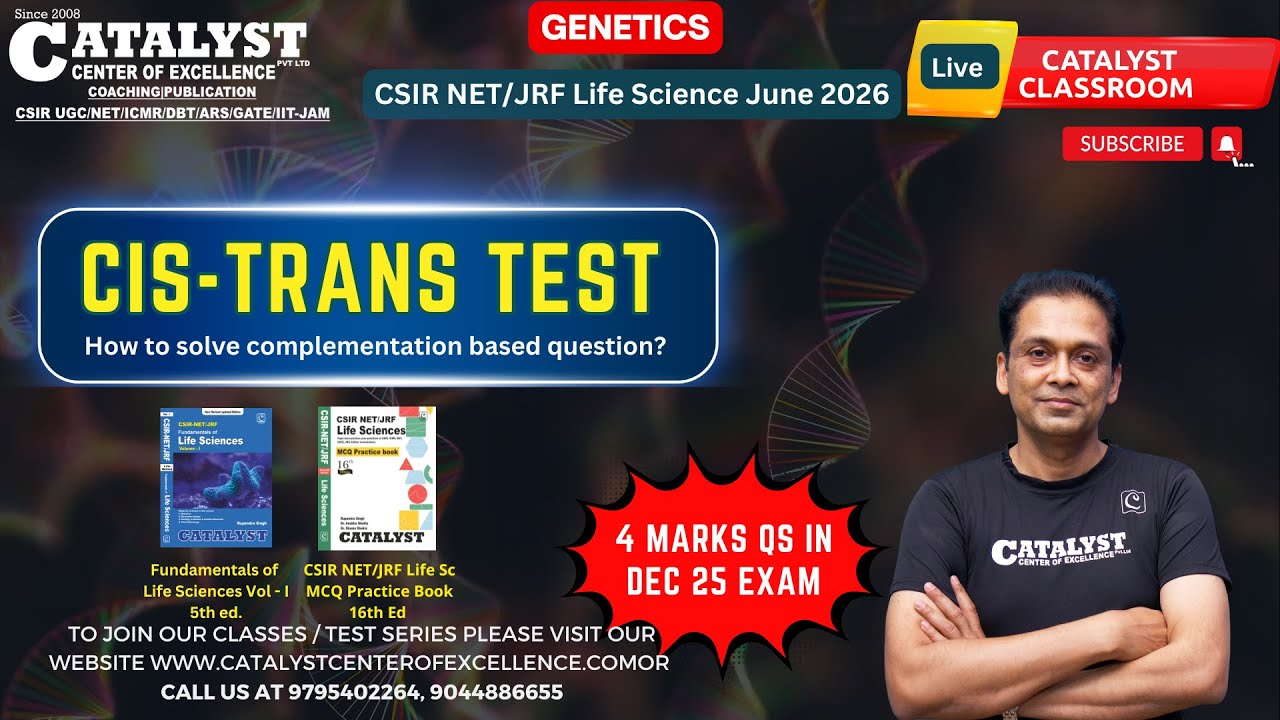 Cis–Trans Test Explained from Basics to PYQs | Genetics for CSIR-NET Life Sciences | Rupendra singh