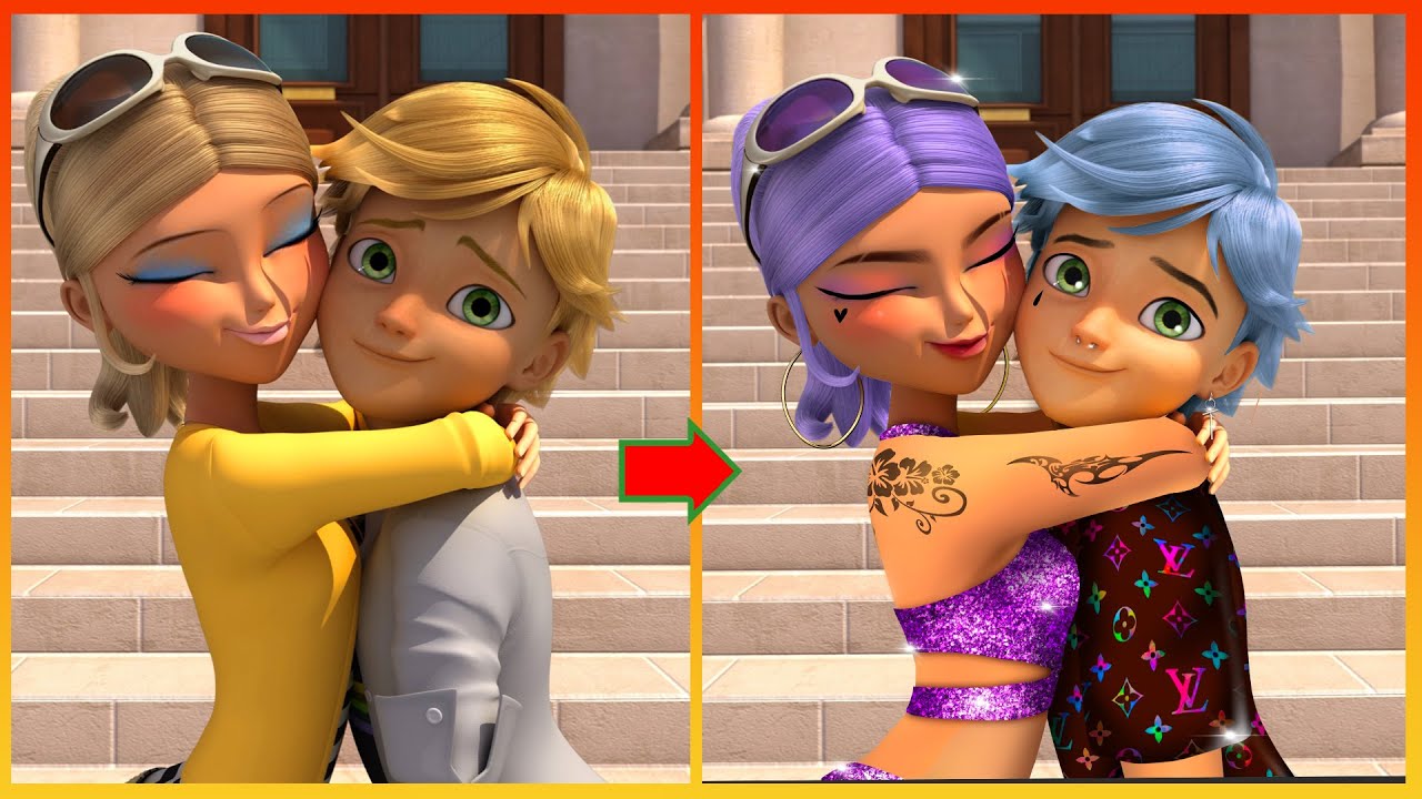 Miraculous Adrian And Chloe Glow Up Miraculous Transformation YouTube