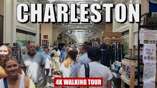 Charleston, USA - City Market Historic Walk | 4K Walking Tour