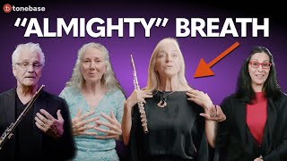How does a flutist breathe?