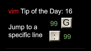Jumping to a specific line quickly: vim tip of the day 16