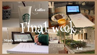 Final week | اسبوع الفاينل • رويتني الصباحي • مذاكرتي • الجامعه • و المزيد 📚🎧| study with me