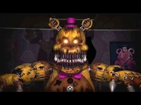 Nightmare Fredbear Jumpscare: Glitched Attraction Demo #fnaf #fivenigh