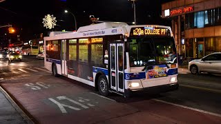 Q20A Local Bus Announcements to College Point. Weekday Service.