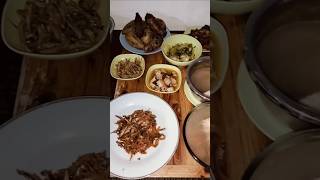 Menu Soup Ikan Kakap Lencah#Teri gorSaos#Ubi#talas Rebus#Ikan Bawal#Sawi Tumis#Kue Biapong#17/6/26#