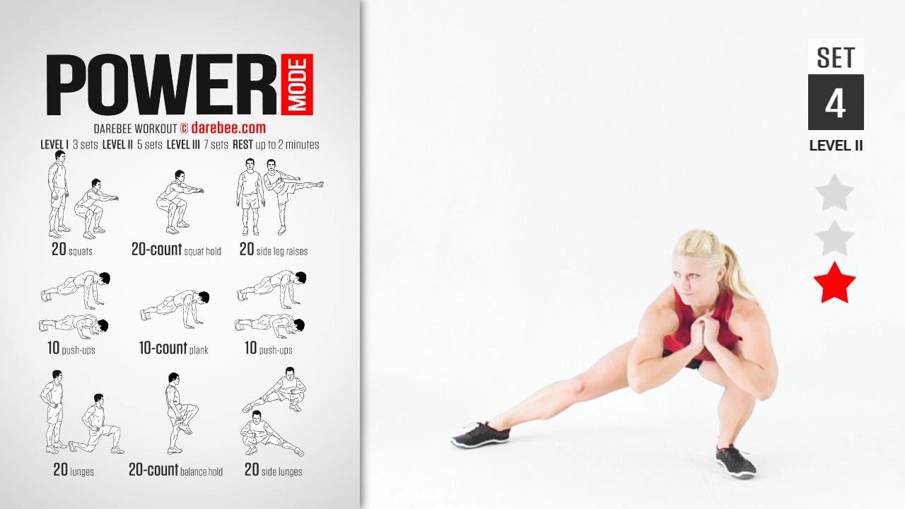 Power Mode Workout By Darebee Full