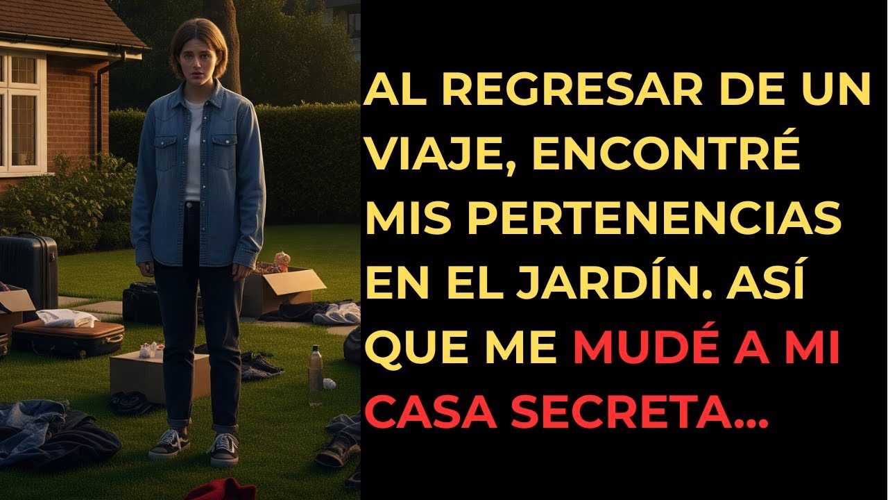 Al REGRESAR de un VIAJE, encontré mis PERTENENCIAS en el JARDÍN  Así que me MUDÉ a mi CASA SECRETA