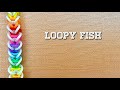 Rainbow loom bands rubber band bracelet loopy fish