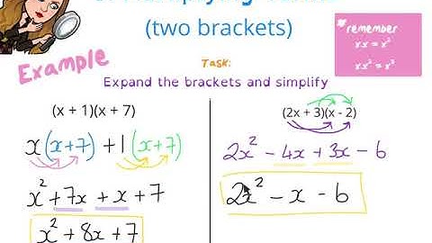 Algebra An Introduction - Multiplying Terms (Two Brackets)