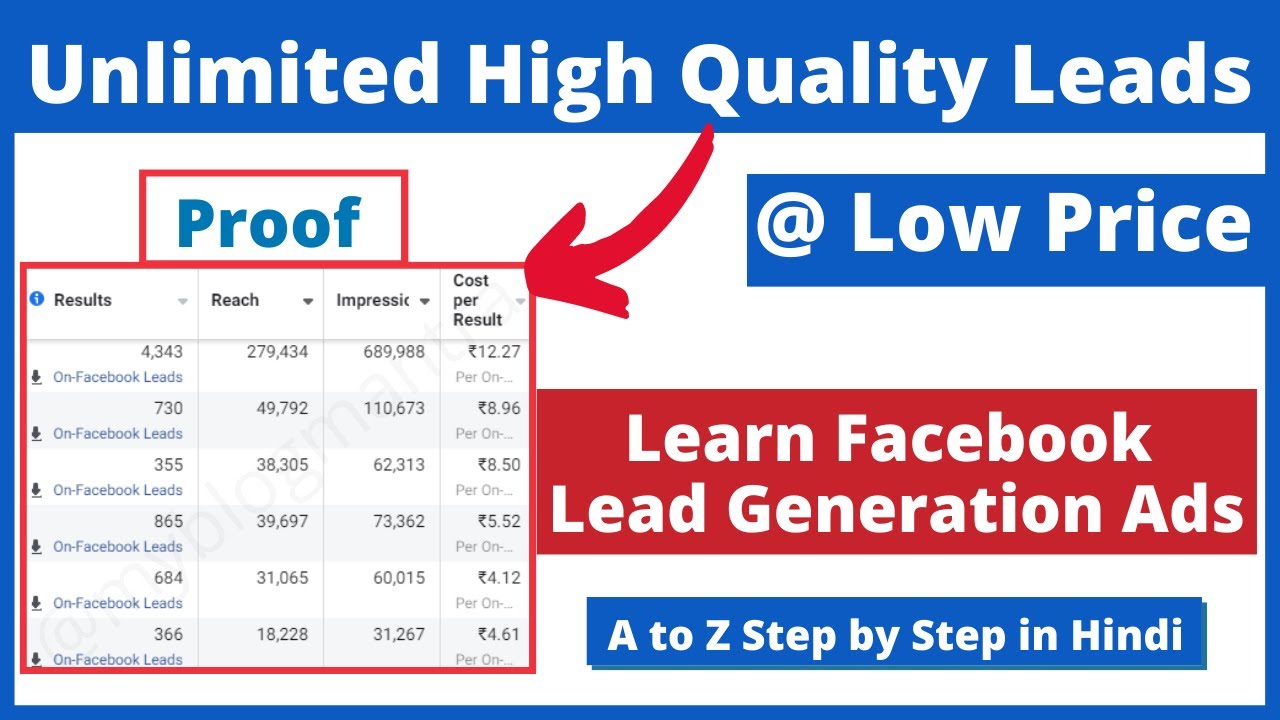 Facebook Lead Generation Ads Campaign Tutorial in Hindi - YouTube