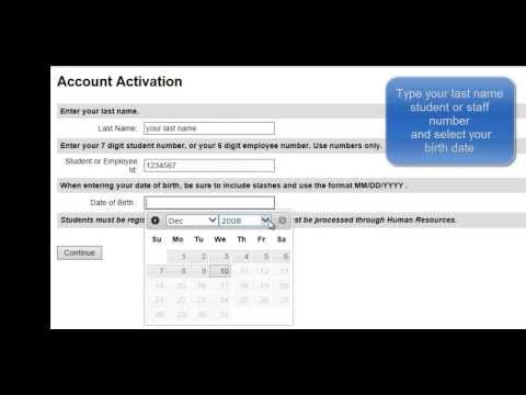 This Video Shows How To Claim Your University of Manitoba Computer Account (UMnetID) V.3