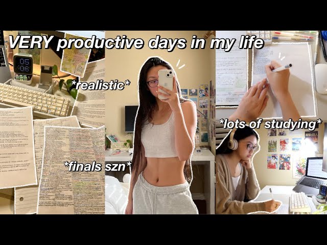 STUDY VLOG, VERY productive days in my life