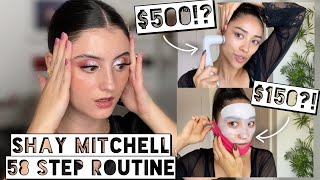 Acne Skincare Tester Reacts to Shay Mitchell's 58-Step Beauty Routine | $$ Pricy & Unnecessary??