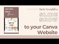 Canva Website Tip: How To Embed a Slide Show