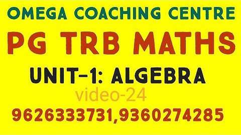 ALGEBRA-24 (POLYNOMIAL RINGS)