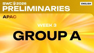 [ENGLISH] SWC2026 ASIA-PACIFIC Preliminaries Group A | Summoners War