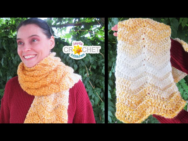 How to Crochet a Textured Scarf {using Scarfie yarn} - A BOX OF TWINE