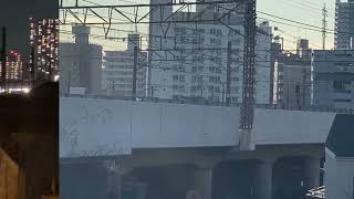 常磐線江戸川橋梁を渡る貨物列車24