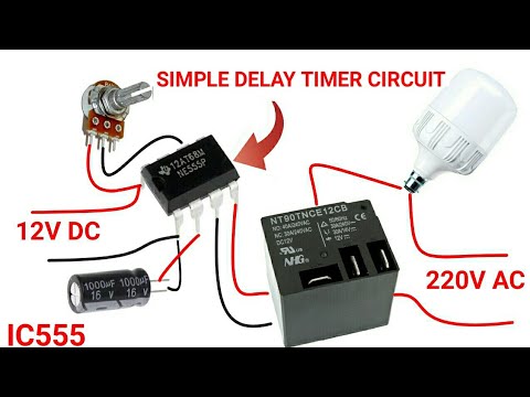 Simple Delay Timer Circuit Using IC555 Timer - YouTube