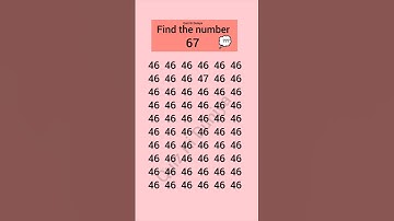 find the odd number 67 🤯math is easy #quiz #mathquiz  #shorts #puzzle #maths