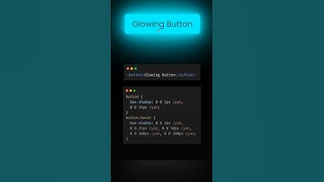 Glowing Button CSS Effect #css3 #hiphop #html5 #coding